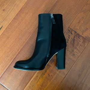 Sam Edelman Block suede black booties